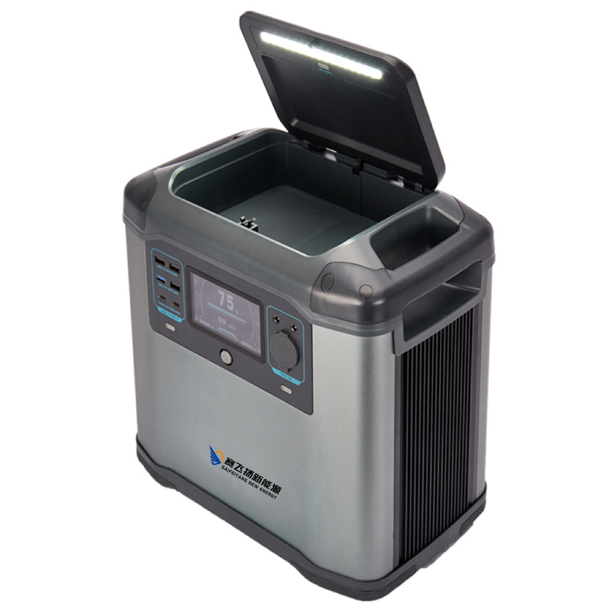 Outdoor power supply: 2000W large-capacity power storage, portable mobile standby emergency power station, night market stall, RV