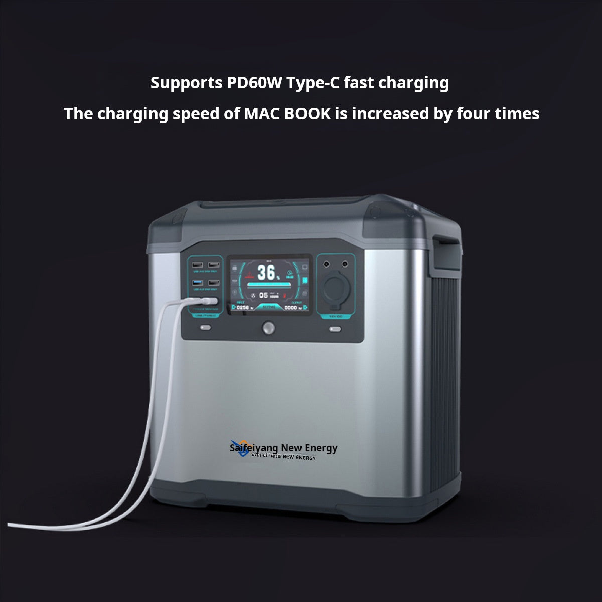 Outdoor power supply: 2000W large-capacity power storage, portable mobile standby emergency power station, night market stall, RV