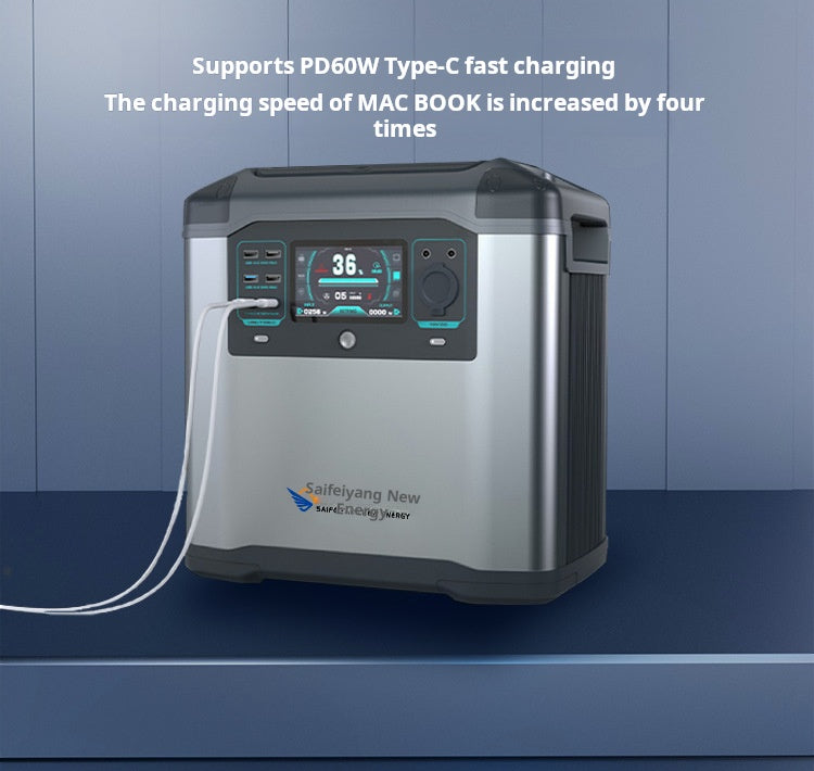 Outdoor power supply: 2000W large-capacity power storage, portable mobile standby emergency power station, night market stall, RV